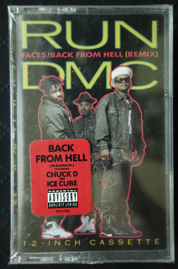 Run-DMC ‎"Faces / Back From Hell (Remix)" (Maxi-Single)-Cassette Tapes-UnDigable Digs