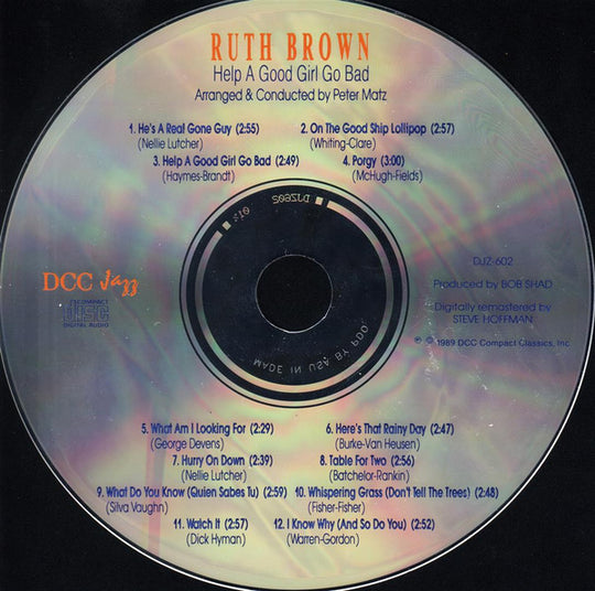 Ruth Brown "Help A Good Girl Go Bad" (CD)-CDs-UnDigable Digs