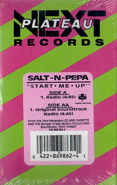 Salt 'N' Pepa "Start Me Up" (Single)-Cassette Tapes-UnDigable Digs