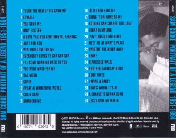 Sam Cooke "Portrait Of A Legend 1951-1964" (CD)-CDs-UnDigable Digs