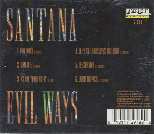 Santana "Evil Ways" (CD)-CDs-UnDigable Digs