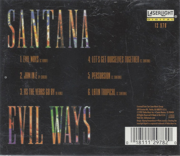 Santana "Evil Ways" (CD)-CDs-UnDigable Digs