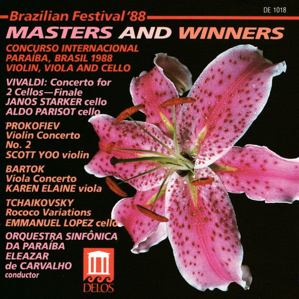 Scott Yoo, Karen Elaine, Emmanuel Lopez, Aldo Parisot, Janos Starker "Brazilian Festival 88 Masters and Winners" (LongBox CD)-CDs-UnDigable Digs