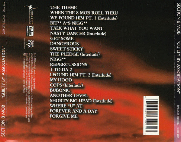 Section 8 Mob "Guilty By Association" (CD)-CDs-UnDigable Digs