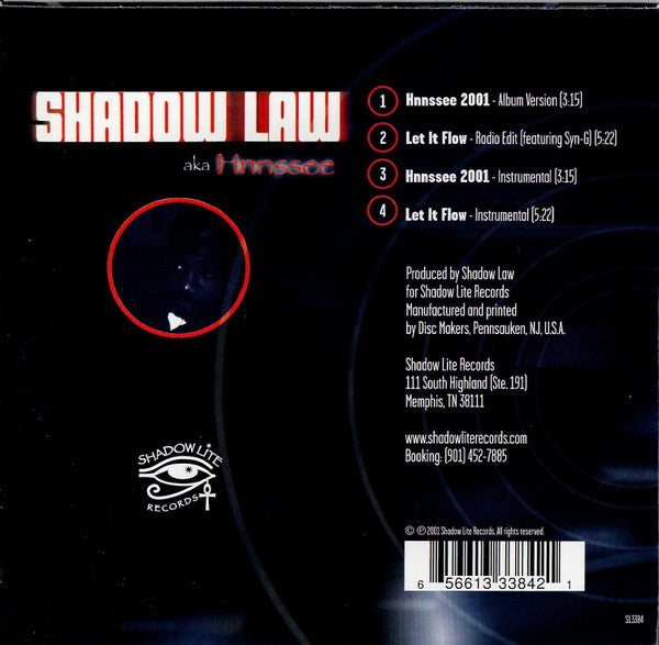Shadow Law Aka Hnnssee "Let It Flow" (CD Maxi-Single)-CDs-UnDigable Digs