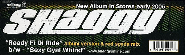 Shaggy "Ready Fi Di Ride" (12" Single)-Vinyl Records-UnDigable Digs