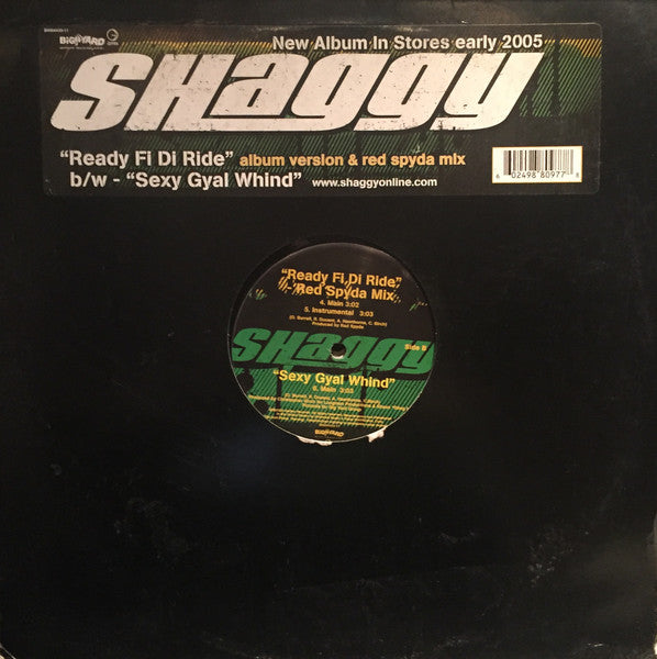 Shaggy "Ready Fi Di Ride" (12" Single)-Vinyl Records-UnDigable Digs