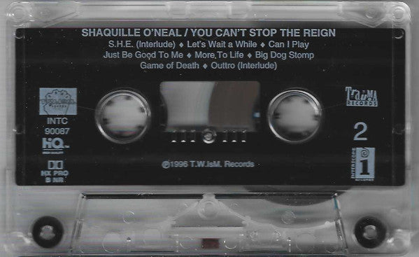 Shaquille O'Neal "You Can't Stop The Reign"-Cassette Tapes-UnDigable Digs