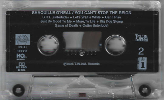 Shaquille O'Neal "You Can't Stop The Reign"-Cassette Tapes-UnDigable Digs
