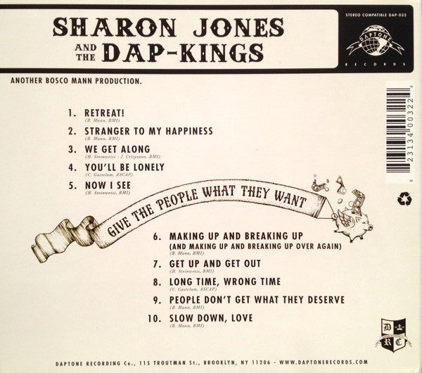 Sharon Jones & The Dap-Kings "Give The People What They Want" (CD)-CDs-UnDigable Digs
