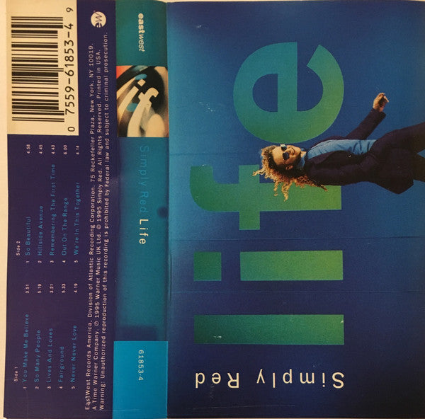 Simply Red "Life"-Cassette Tapes-UnDigable Digs