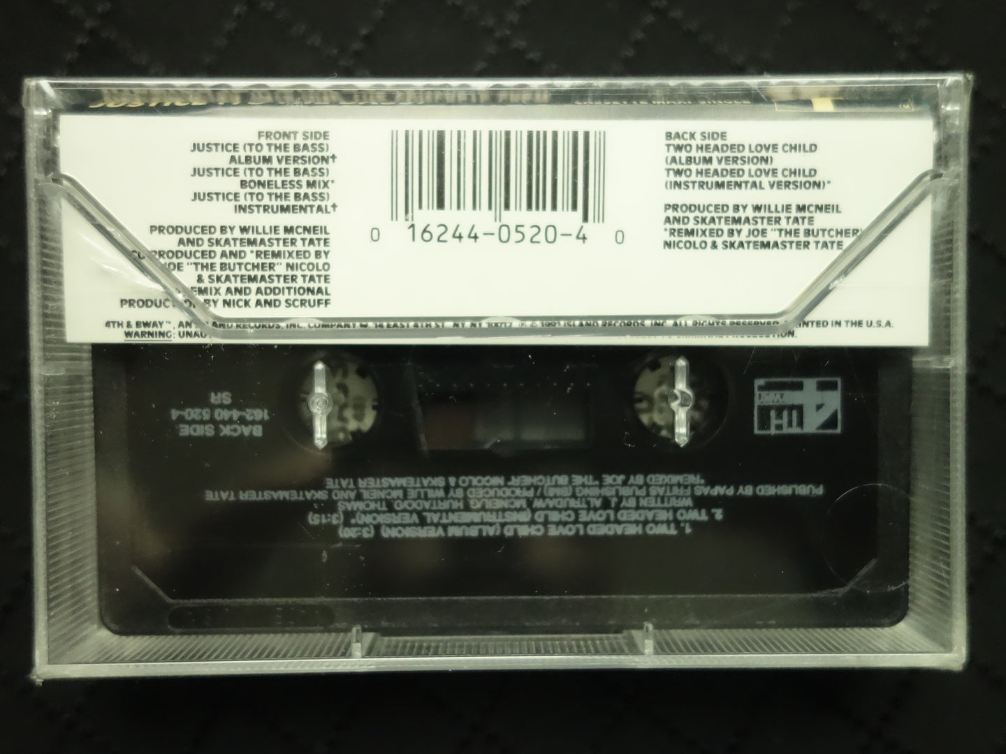 Skatemaster Tate "Justice (To The Bass)" (Maxi-Single)-Cassette Tapes-UnDigable Digs