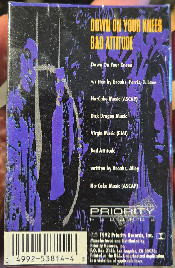 Slammin' Gladys "Down On Your Knees / Bad Attitude" (Single)-Cassette Tapes-UnDigable Digs
