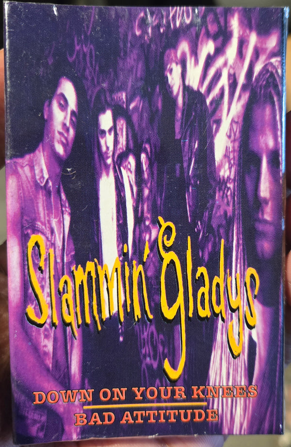Slammin' Gladys "Down On Your Knees / Bad Attitude" (Single)-Cassette Tapes-UnDigable Digs