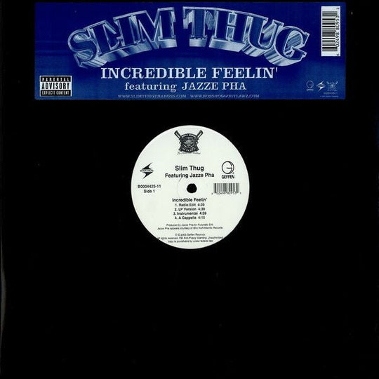 Slim Thug f; Jazze Pha "Incredible Feelin'" (12" Single)-Vinyl Records-UnDigable Digs