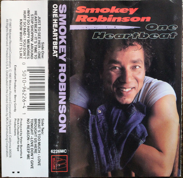 Smokey Robinson "One Heartbeat"-Cassette Tapes-UnDigable Digs