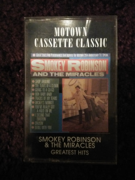 Smokey Robinson & The Miracles "Great Songs And Performances That Inspired The Motown 25th Anniversary Television Special"-Cassette Tapes-UnDigable Digs