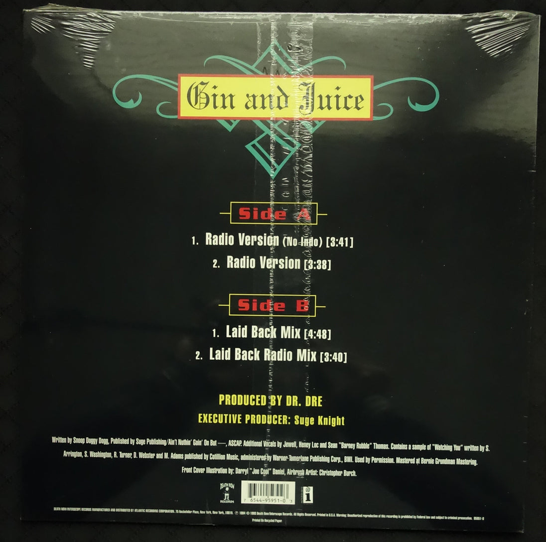 Snoop Doggy Dogg "Gin And Juice" (12" Single)-Vinyl Records-UnDigable Digs