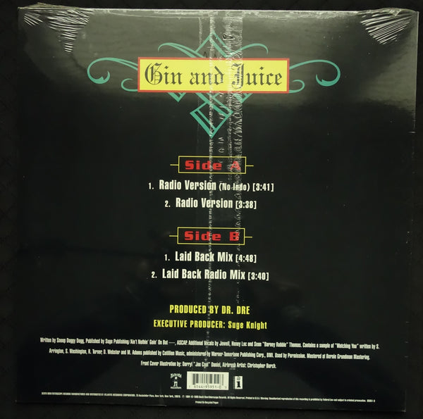 Snoop Doggy Dogg "Gin And Juice" (12" Single)-Vinyl Records-UnDigable Digs