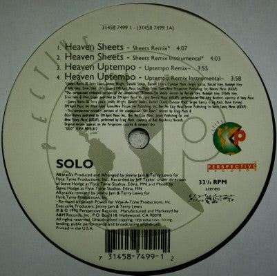 Solo "Heaven" (12" Single)-Vinyl Records-UnDigable Digs