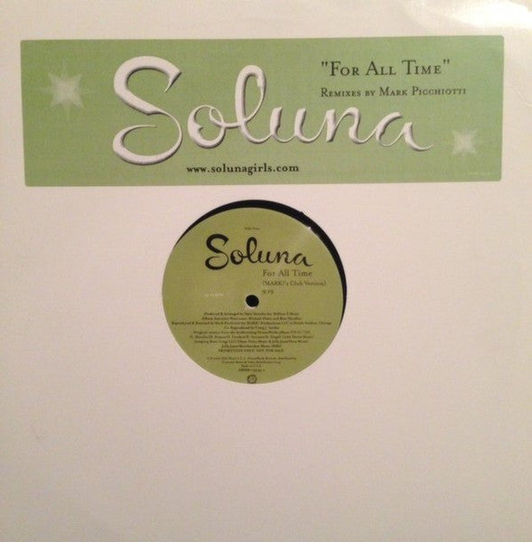 Soluna "For All Time" (12" Single)-Vinyl Records-UnDigable Digs