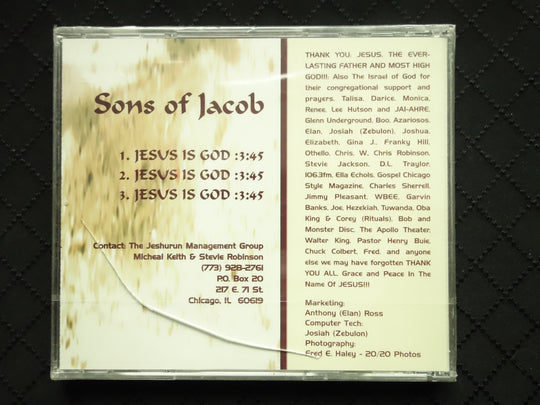 Sons Of Jacob "Jesus Is God" (CD Single)-CDs-UnDigable Digs