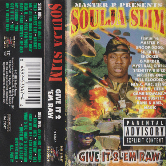 Soulja Slim "Give It 2 'Em Raw"-Cassette Tapes-UnDigable Digs