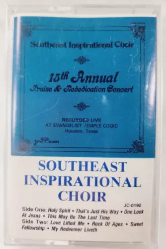Southeast Inspirational Choir "15th Annual Praise & Rededication Concert"-Cassette Tapes-UnDigable Digs