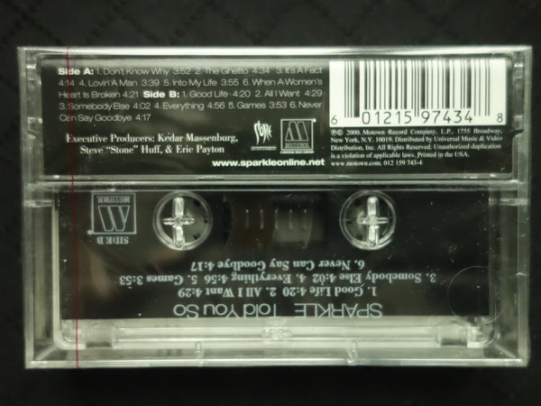 Sparkle "Told You So"-Cassette Tapes-UnDigable Digs