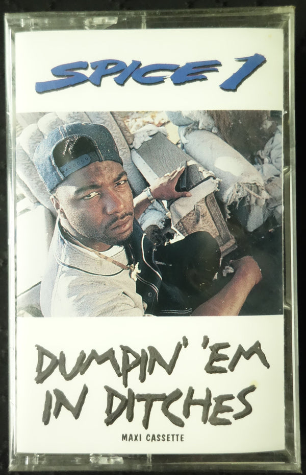 Spice 1 "Dumpin' 'Em In Ditches" (Maxi-Single)-Cassette Tapes-UnDigable Digs