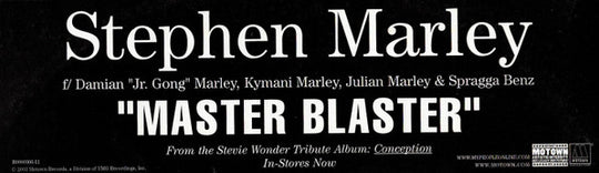Stephen Marley "Master Blaster" (12" Single)-Vinyl Records-UnDigable Digs