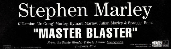 Stephen Marley "Master Blaster" (12" Single)-Vinyl Records-UnDigable Digs