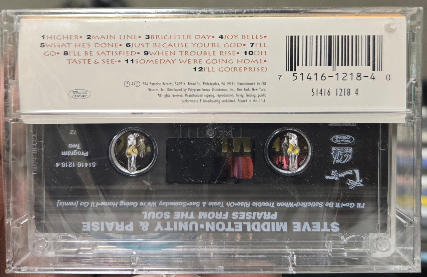 Steve Middleton "Praises From The Soul"-Cassette Tapes-UnDigable Digs