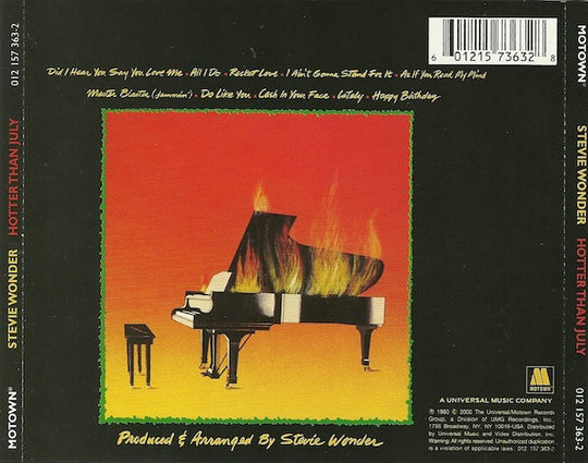 Stevie Wonder "Hotter Than July" (CD)-CDs-UnDigable Digs