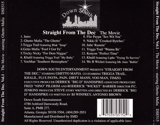 Straight From The Dec. Vol. 1 - The Movie (CD)-CDs-UnDigable Digs