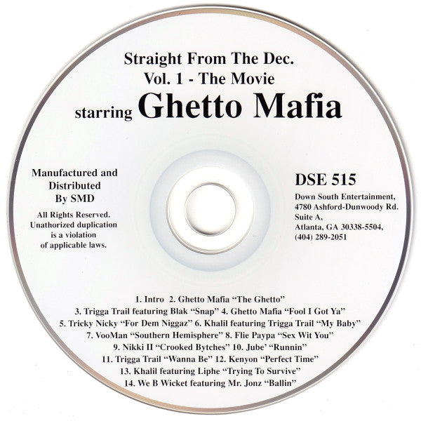 Straight From The Dec. Vol. 1 - The Movie (CD)-CDs-UnDigable Digs