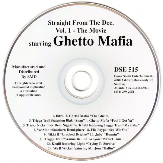 Straight From The Dec. Vol. 1 - The Movie (CD)-CDs-UnDigable Digs