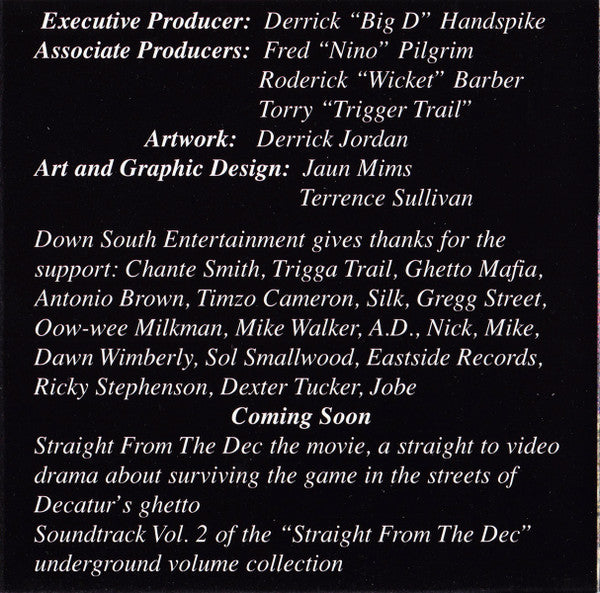 Straight From The Dec. Vol. 1 - The Movie (CD)-CDs-UnDigable Digs