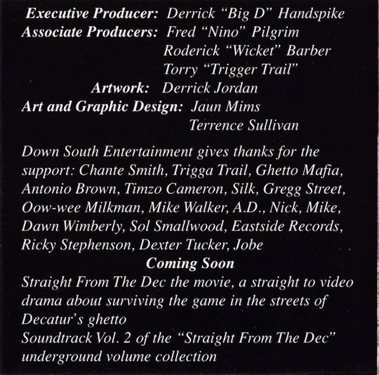 Straight From The Dec. Vol. 1 - The Movie (CD)-CDs-UnDigable Digs
