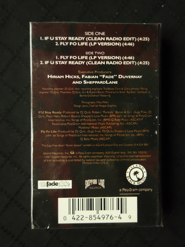 Suga Free "If U Stay Ready" (Single)-Cassette Tapes-UnDigable Digs