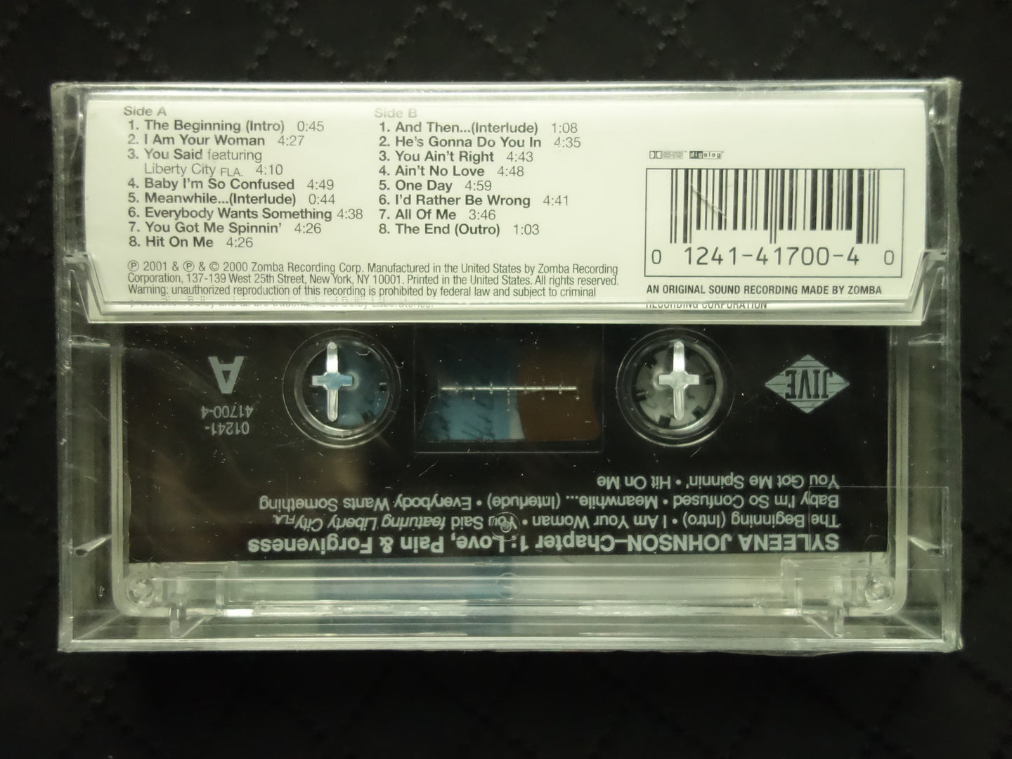 Syleena Johnson ‎"Chapter 1: Love, Pain & Forgiveness"-Cassette Tapes-UnDigable Digs