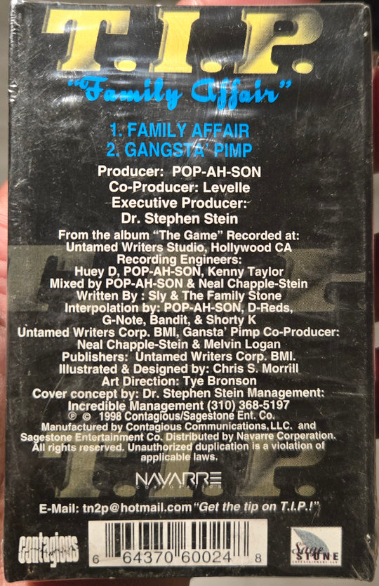 T.I.P. (Totally In2 Pleasure) "Family Affair" (Single)-Cassette Tapes-UnDigable Digs