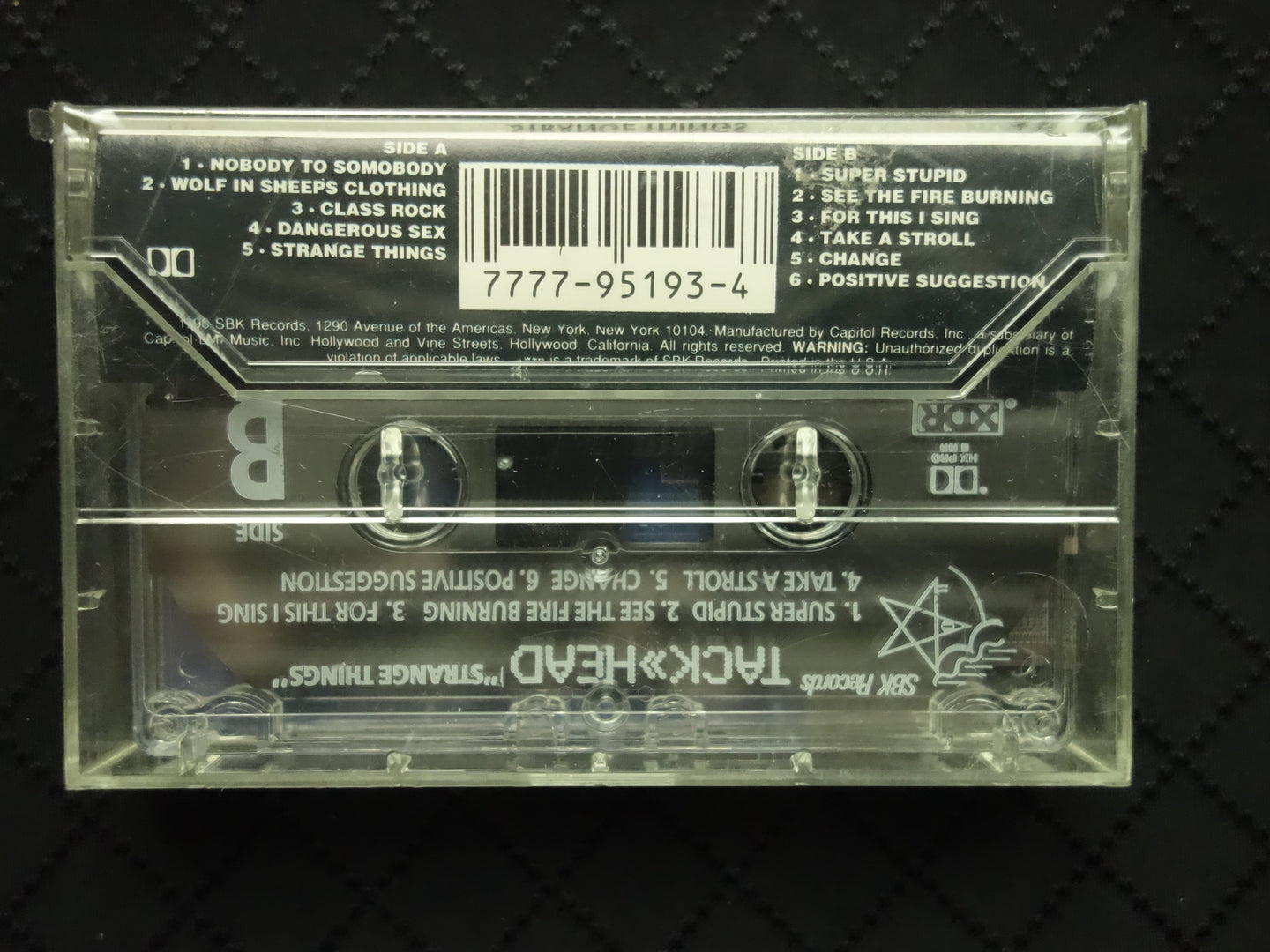 Tackhead "Strange Things"-Cassette Tapes-UnDigable Digs