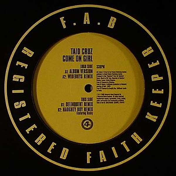 Taio Cruz "Come On Girl" (12" Single)-Vinyl Records-UnDigable Digs