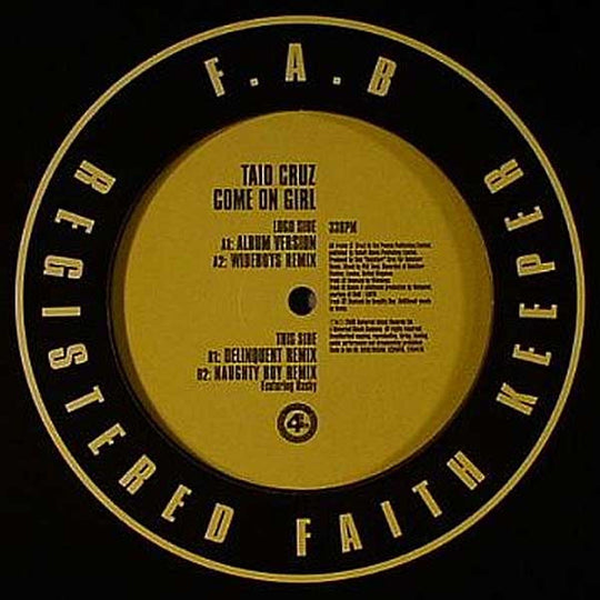 Taio Cruz "Come On Girl" (12" Single)-Vinyl Records-UnDigable Digs