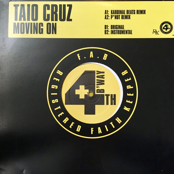 Taio Cruz "Moving On" (12" Single)-Vinyl Records-UnDigable Digs