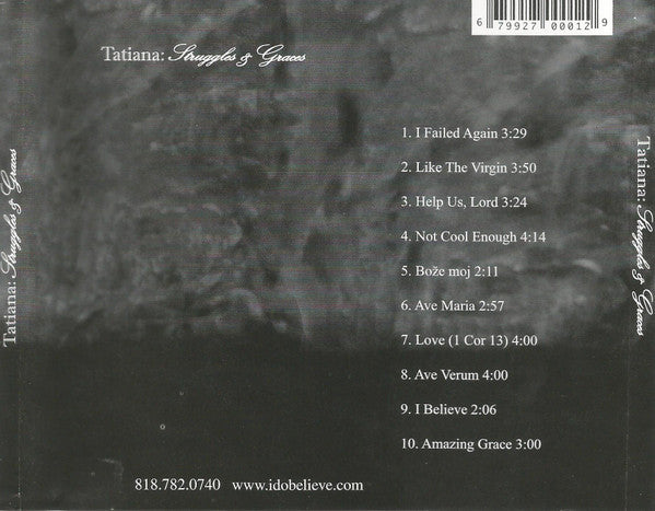 Tatiana "Struggles & Graces" (CD)-CDs-UnDigable Digs