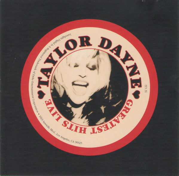 Taylor Dayne "Greatest Hits Live" (CD)-CDs-UnDigable Digs