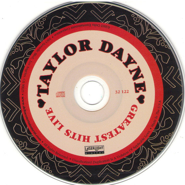 Taylor Dayne "Greatest Hits Live" (CD)-CDs-UnDigable Digs
