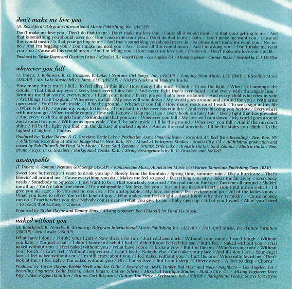 Taylor Dayne "Naked Without You" (CD)-CDs-UnDigable Digs